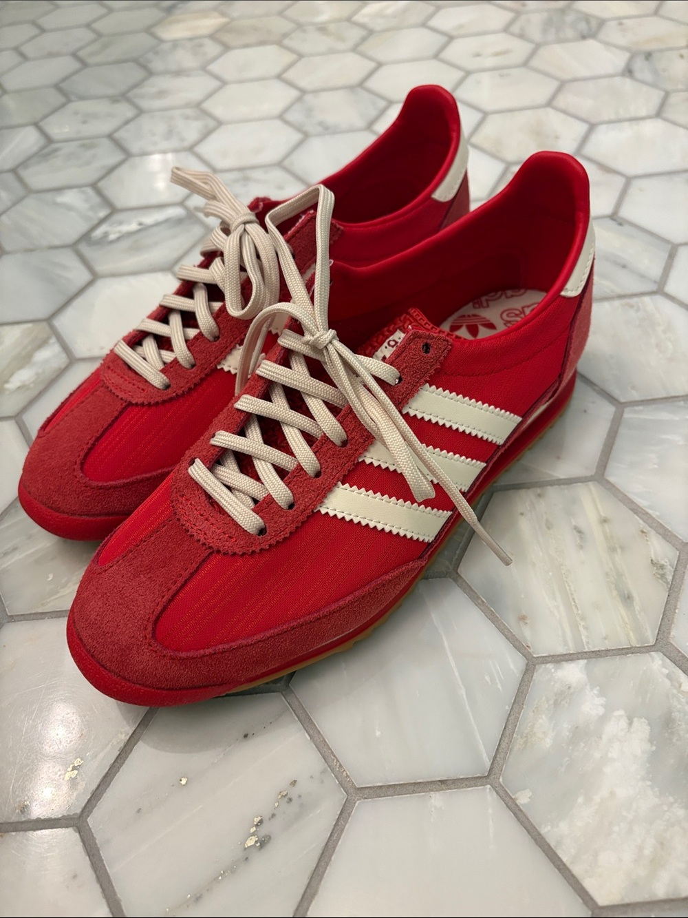 ADIDAS ORIGINALS Women’s Sneakers SL 72 OG suede red US Size 7